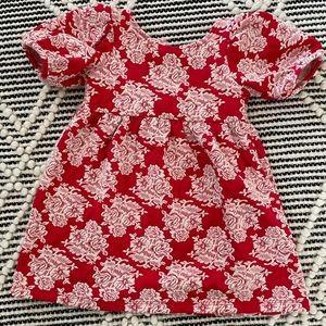 Red and white Janie and Jack toddler dress